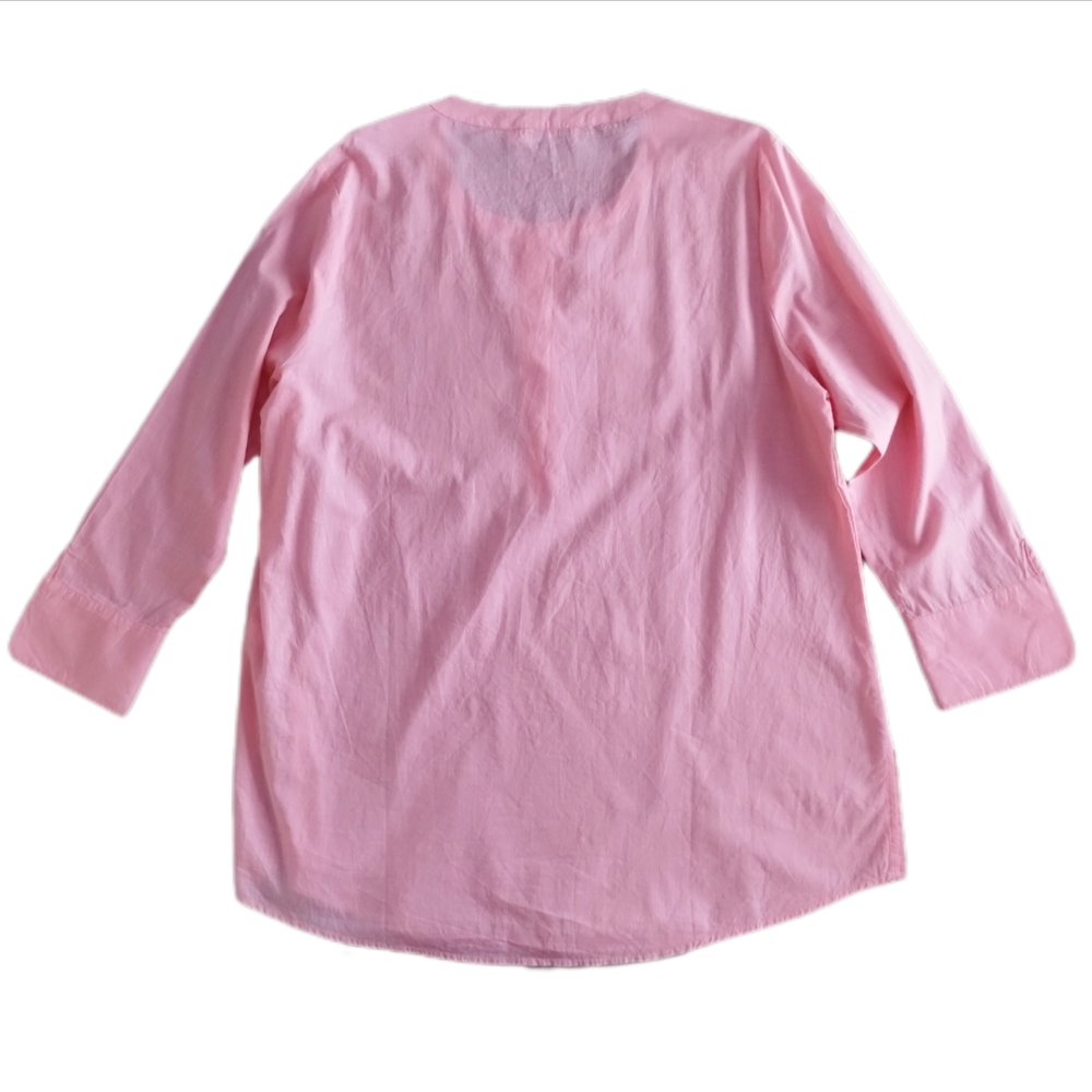 Vineyard Vines Pink Split-Neck Tunic Top - Picture 7 of 8